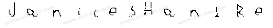 JanicesHand Regular字体转换